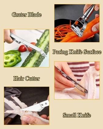 3 in 1 Vegetable - Fruit Peeler Set of 3pc